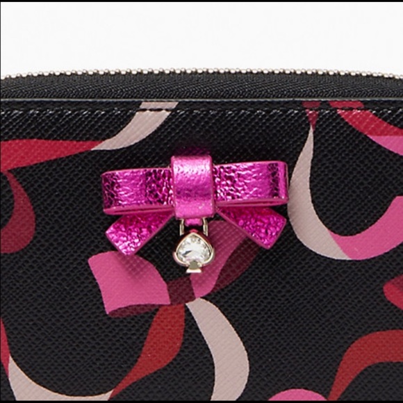 ❤️Kate Spade❤️ Small Zip Around Card Case Wallet Wrapping Party - Picture 3 of 5